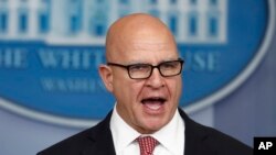 H. R. 맥매스터 전 백악관 국가안보보좌관.