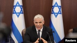 یائیر لاپید، نخست‌وزیر اسرائيل.