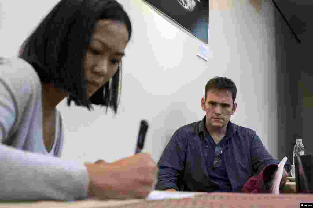 U.S actor Matt Dillon attends a discussion on the Rohingya migrant issues at the Foreign Correspondents&#39; Club of Thailand in Bangkok, Thailand, June 2, 2015.&nbsp;