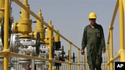 تکنسین ایرانی در تأسیسات نفتی آزادگان 