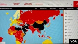 Laporan 'Kebebasan Pers' Global yang dirilis Wartawan Tanpa Tapal Batas (Reporters Without Borders/RSF) hari Selasa (20/4). 