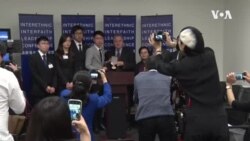 《公民力量》在美国会大楼颁奖给香港民阵及传道人安东尼