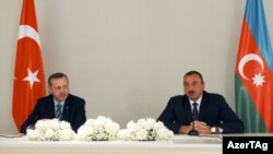 Azərbaycan prezidenti İlham Əliyev və Türkiyənin baş naziri Rəcəb Tayyib Ərdoğanın birgə mətbuat konfransı 
