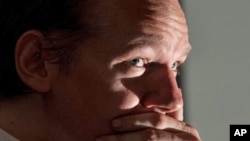 维基解密创始人阿桑格周六在伦敦向媒体讲话