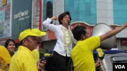 អ្នកអម្ចាស់​ក្សត្រី​អារុណ រស្មី​ធ្វើយុទ្ធនាការ​ឃោសនា​បោះឆ្នោត​នៅភ្នំពេញ។​