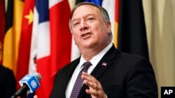 资料照片：美国国务卿蓬佩奥。