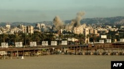 Izraelski zračni napad na područje Burj al-Shamali u južnom Libanu 25. septembra 2024. godine.