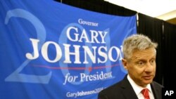 Libertarian partiyasidan prezidentlik uchun nomzod Geri Jonson