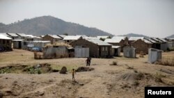 FILE - Eritrean refugee children play at a refugee camp near the Eritrean border, Tigray region, Ethiopia, Nov. 9, 2017. 