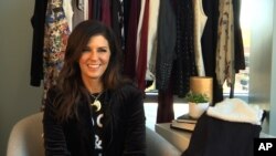 This Nov. 18, 2016 image taken from video shows Karen Fairchild of the country group Little Big Town during an interview in Nashville, Tennessee.