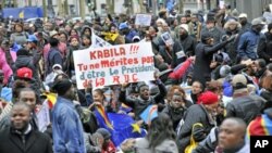 Photo d'archives: Manifestation de l'opposition congolaise en décembre 2011