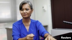 Wakil Presiden partai oposisi utama Kamboja atau CNRP, Mu Sochua (foto: dok). 