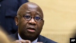 L'ex-président ivoirien Laurent Gbagbo lors d'une audience à la CPI, à La Haye