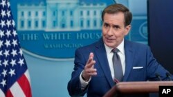 Džon Kirbi, savetnik za nacionalnu bezbednost Bele kuće na konferenciji za novinare (Foto: AP/Susan Walsh)