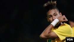 Neymar, photo datant du 13 juillet 2011. (AP Photo/Fernando Vergara)