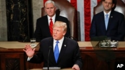 美国总统川普在国会发表国情咨文 （2018年1月30日）