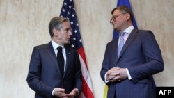 عکس از دیدار وزیران خارجه آمریکا و اوکراین - آرشیو