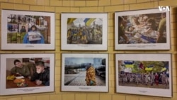 Kyiv qalasında Rusiya-Ukrayna müharibəsinin faciələrinə həsr olunmuş fotosərgi açılıb