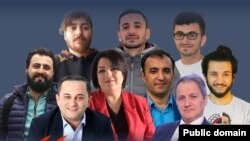"Toplum TV" işi üzrə həbsdə olanlar (Mənbə: Sosial şəbəkə)