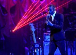 Travis Scott tampil di Pre-Grammy Gala di Beverly Hilton Hotel pada hari Sabtu, 9 Februari 2019, di Beverly Hills, California (Foto: AP/Chris Pizzello)