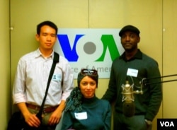Some of our very first bloggers visiting VOA