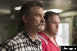 «کرت راسل» در صحنه‌ای از فیلم «دیپ‌واتر هورایزن»