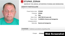 Interpol raspisao potjernicu za Zoranom Stuparom
