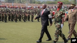 Pierre Nkurunziza, président du Burundi, lors de la célébration de l'indépendance de son pays, le 1 juillet 2015 (AP Photo/Berthier Mugiraneza)