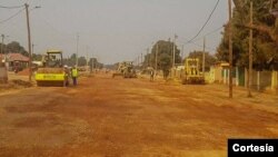 A cidade de Luena, Moxico.