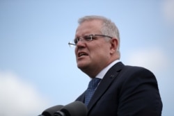 Perdana Menteri Australia Scott Morrison di Sydney, Australia, 28 Februari 2020. (Foto: Reuters)
