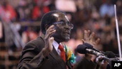 Le président du Zimbabwe, Robert Mugabe, 7 avril 2016. 