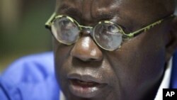 FILE - New Patriotic Party leader Nana Akufo-Addo.