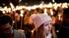Copenhagen residents hold torches as they gather Nov. 15. 2015, at Kongens Nytorv Square by the French Embassy in Denmark's capital to pay tribute to the victims of Friday's Paris attacks.