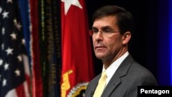 마크 에스퍼 미국 국방장관.