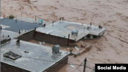 میزان سیل در شهر معمولان واقع در استان لرستان