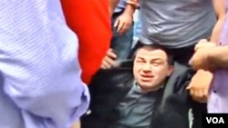 თავდასხმებელმა გიგა ბოკერიასაც სცემეს