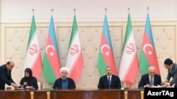 İran prezidenti Həsən Ruhaninin Azərbaycana rəsmi səfəri çərçivəsində ik ölkə arasında 6 sənəd imzalanıb.
