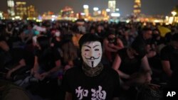 2019年9月28日，香港添马公园里的抗争者