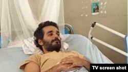 Luaty Beirao durant sa grève de faim. Octobre 2015.