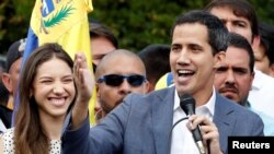 委内瑞拉反对派领导人胡安·瓜伊多(Juan Guaido)发表讲话（2019年1月26日）