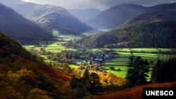 English Lake District, autumn light over Rosthwaite. (Nick Bodle)
