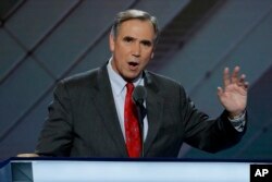 Sen. Jeff Merkley, D-Ore., speaks during the first day of the Democratic National Convention in Philadelphia, July 25, 2016.