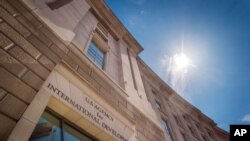 FILE - The headquarters for the U.S. Agency for International Development is seen in Washington. 