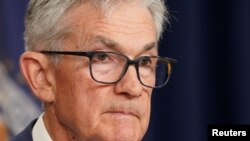 연방공개시장위원회(FOMC) 회의를 마진 후 기자회견을 하는 제롬 파월 미국 연방준비제도 의장 (자료사진)