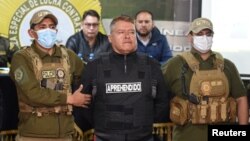 Bolivijski general Juan Jose Zuniga nakon što su ga privele vlasti te zemlje, La Paz, Bolivija, 26. juna 2024.