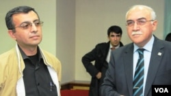 Yadigar Sadıqov və Müsavat Partiyasının başqanı İsa Qəmbər