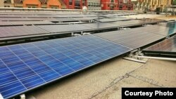 美国马里兰州蒙哥马利郡的太阳能板