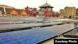 Solar energy is powering the Rockville library in Montgomery County, Maryland. (Photo Courtesy of Montgomery County government)