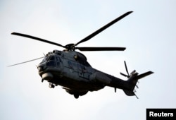 A Turkish Air Force AS-532AL Cougar helicopter takes off from Incirlik airbase in the southern city of Adana, Turkey, July 27, 2015.