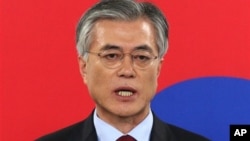 Opposition Democratic United Party's presidential candidate Moon Jae-in.